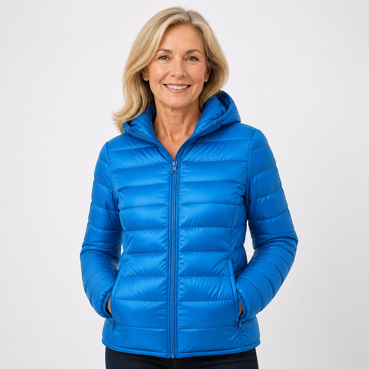 Ilona | Chaqueta Azul Cielo para Entretiempo