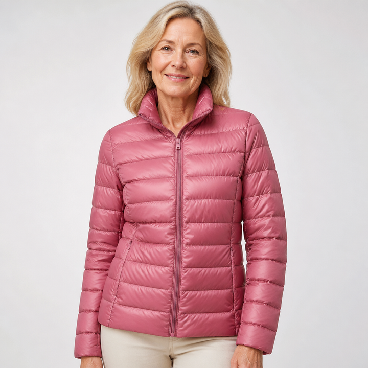 Ulla | Chaqueta de entretiempo en color salmón