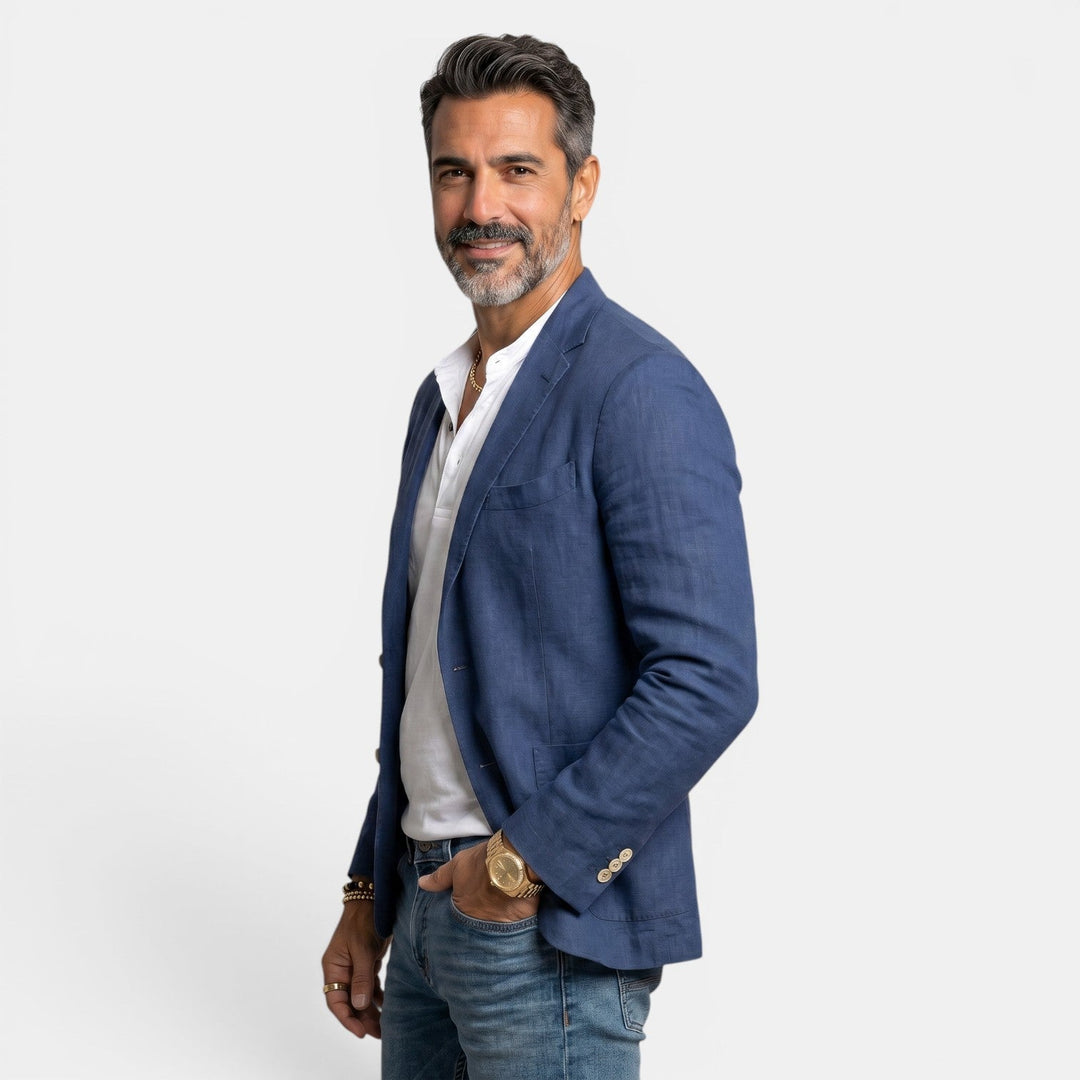 Chaqueta Elegante Slim Fit para Hombre - Blazer Premium Ligero con Solapas Clásicas