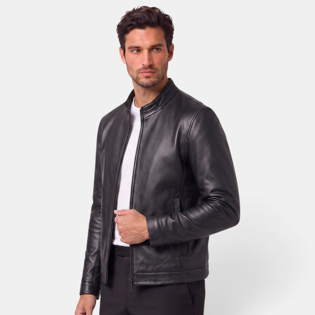 Chaqueta de Cuero Artificial para Hombre