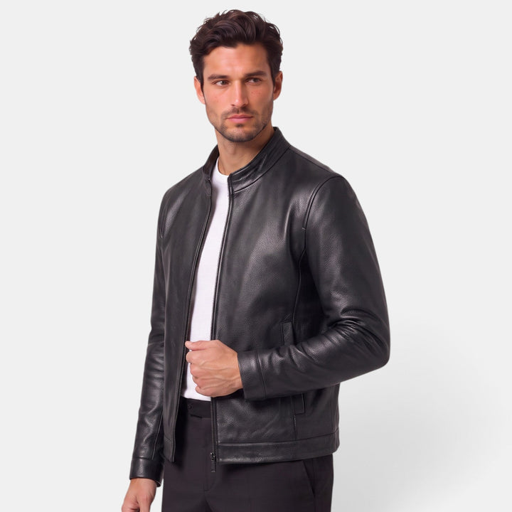 Chaqueta de Cuero Artificial para Hombre