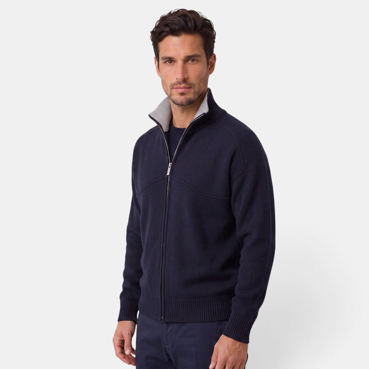 Chaqueta de Punto con Cierre de Cremallera para Hombre