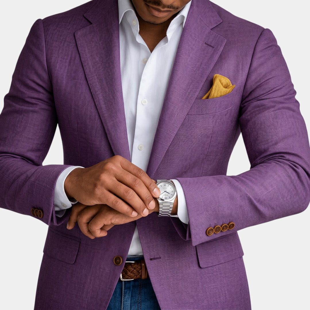 Chaqueta Elegante Slim Fit para Hombre - Blazer Premium Ligero con Solapas Clásicas