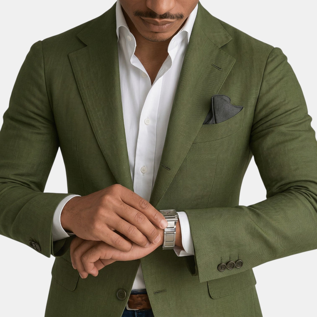 Chaqueta Elegante Slim Fit para Hombre - Blazer Premium Ligero con Solapas Clásicas