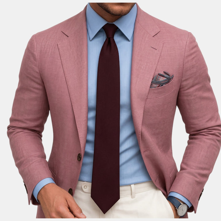 Chaqueta Elegante Slim Fit para Hombre - Blazer Premium Ligero con Solapas Clásicas