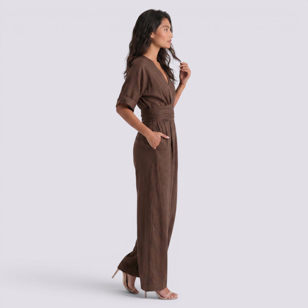 Mono Largo Mujer Escote Cruzado