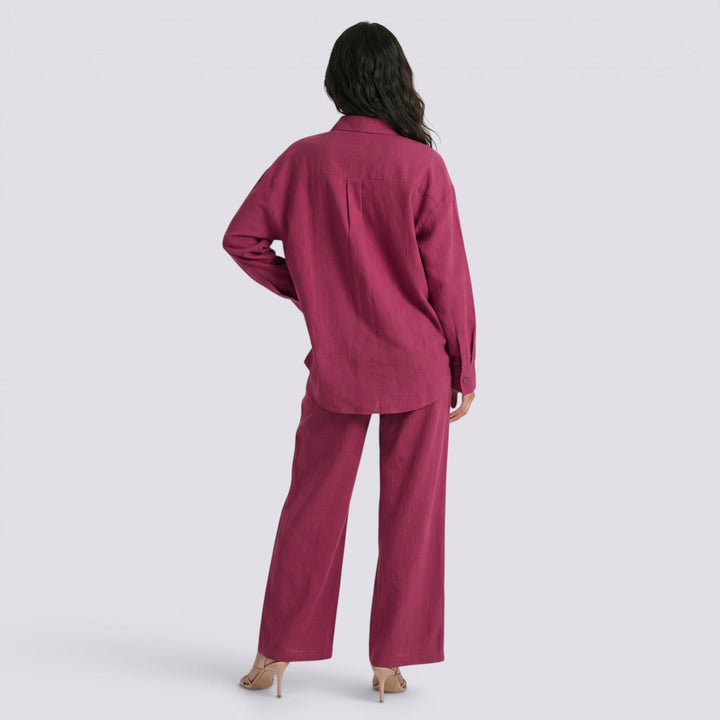 Conjunto Camisa y Pantalón Holgado Mujer