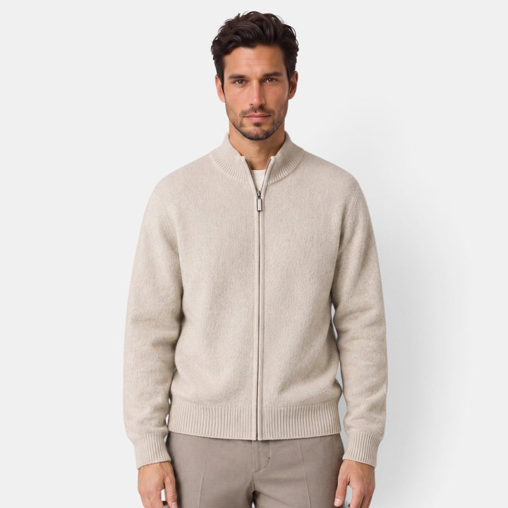 Chaqueta de Merino para Hombre con Cremallera