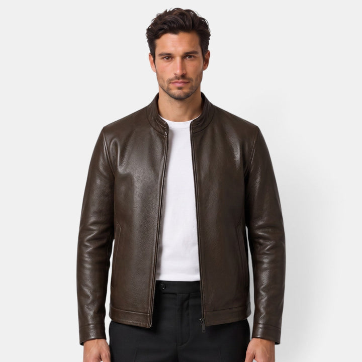 Chaqueta de Cuero Artificial para Hombre