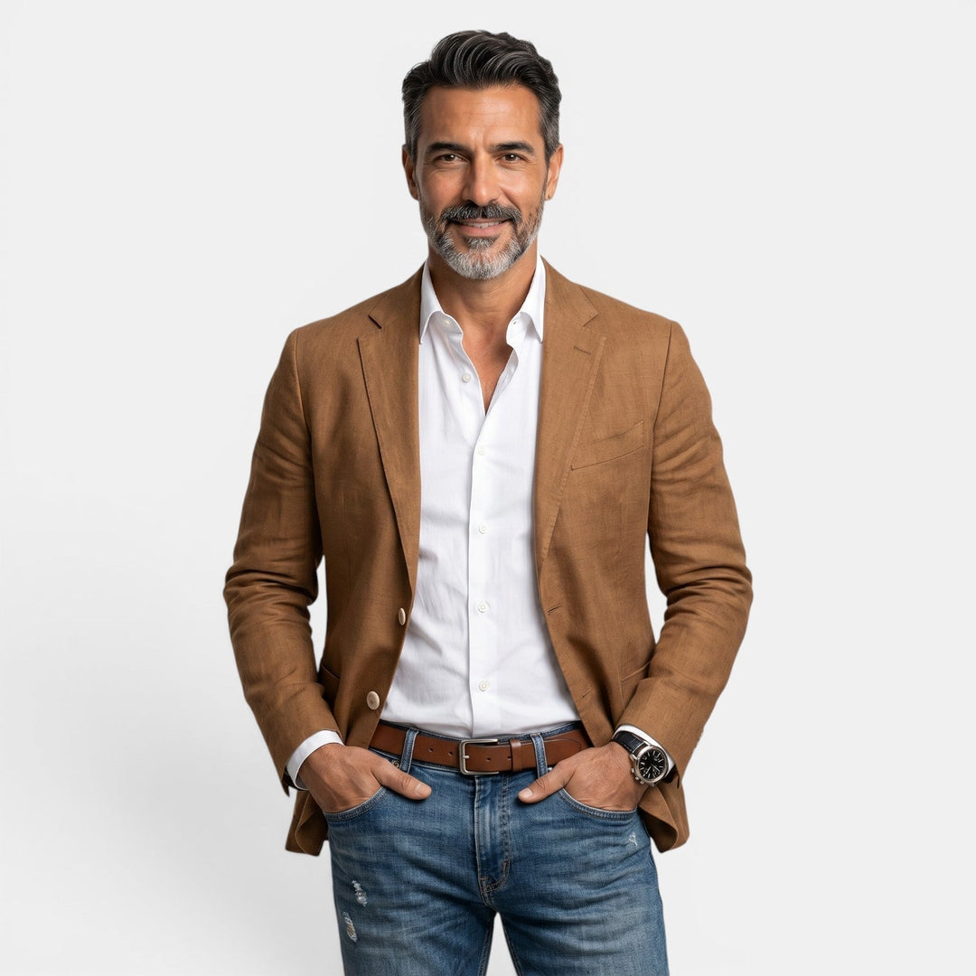 Chaqueta Elegante Slim Fit para Hombre - Blazer Premium Ligero con Solapas Clásicas