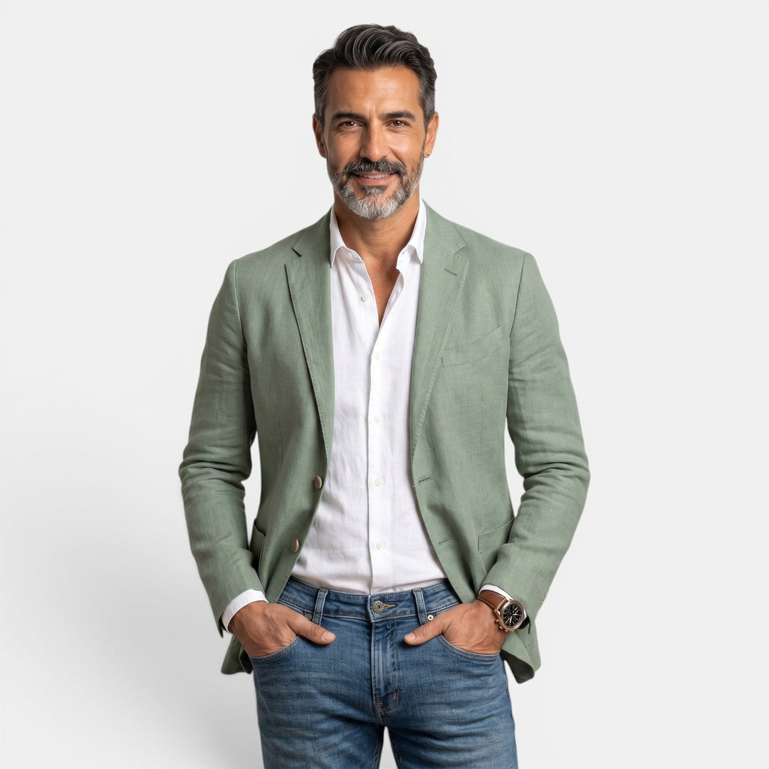Chaqueta Elegante Slim Fit para Hombre - Blazer Premium Ligero con Solapas Clásicas