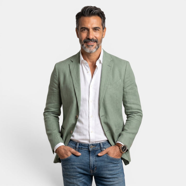 Chaqueta Elegante Slim Fit para Hombre - Blazer Premium Ligero con Solapas Clásicas