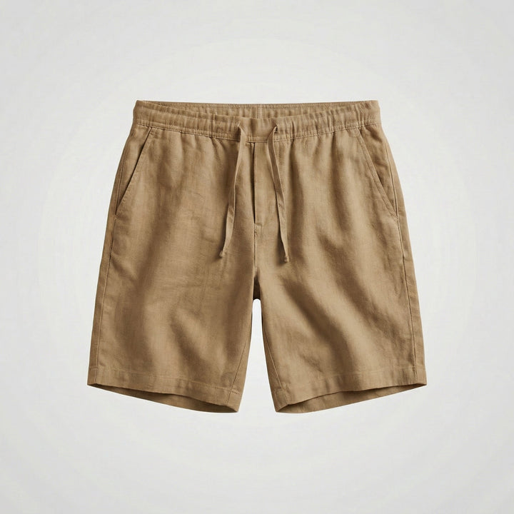 Mateo | Bermudas de Lino Hombre Cintura Elástica Cordón