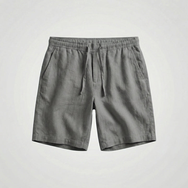 Mateo | Bermudas de Lino Hombre Cintura Elástica Cordón