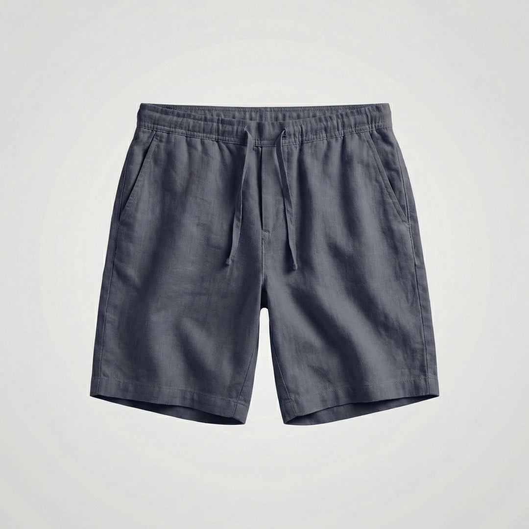 Mateo | Bermudas de Lino Hombre Cintura Elástica Cordón