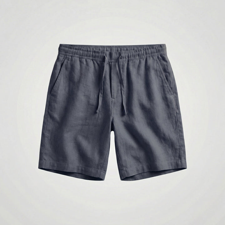 Mateo | Bermudas de Lino Hombre Cintura Elástica Cordón