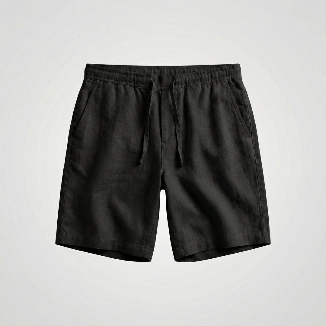 Mateo | Bermudas de Lino Hombre Cintura Elástica Cordón