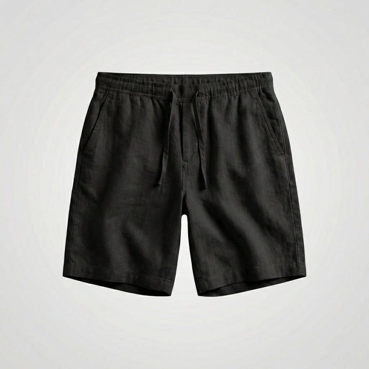 Mateo | Bermudas de Lino Hombre Cintura Elástica Cordón