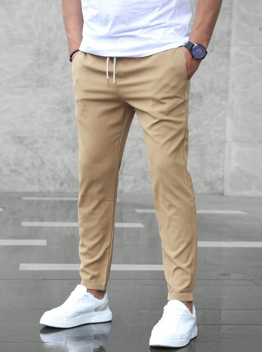 Pau | Pantalón Deportivo Hombre Cintura Elástica Corte Slim
