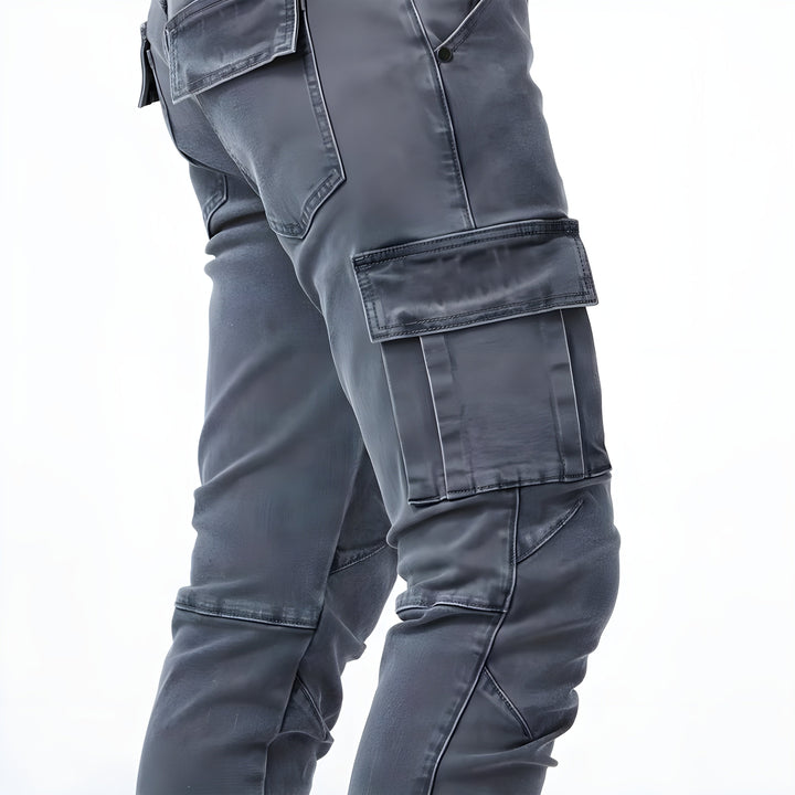 Pol | Cargo Pants Slim Hombre Multibolsillos