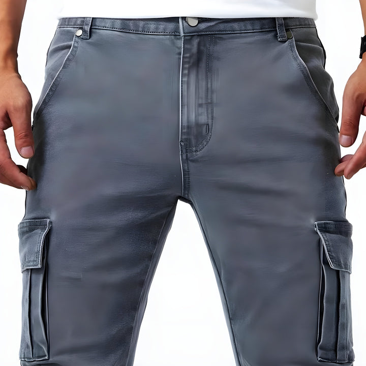 Pol | Cargo Pants Slim Hombre Multibolsillos
