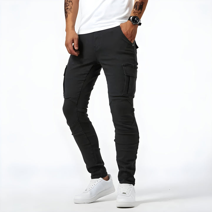 Pol | Cargo Pants Slim Hombre Multibolsillos