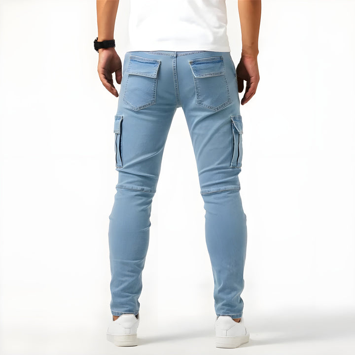Pol | Cargo Pants Slim Hombre Multibolsillos