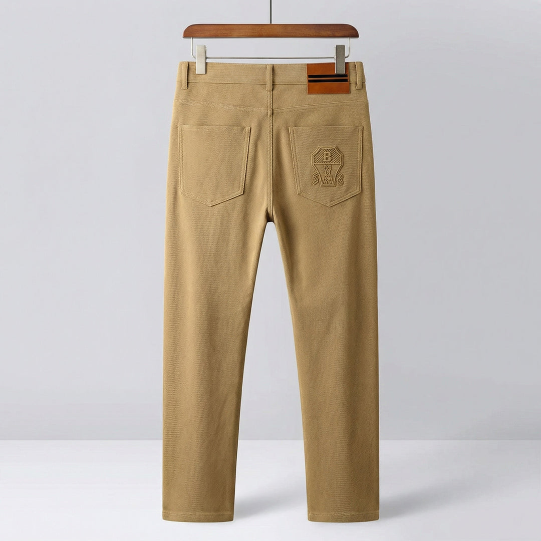 Rafael | Pantalón de Algodón Twill Hombre Corte Recto Vestir