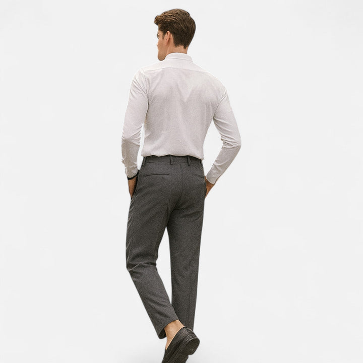 Rubén | Pantalón Cropped de Vestir Hombre Corte Slim Pinzas