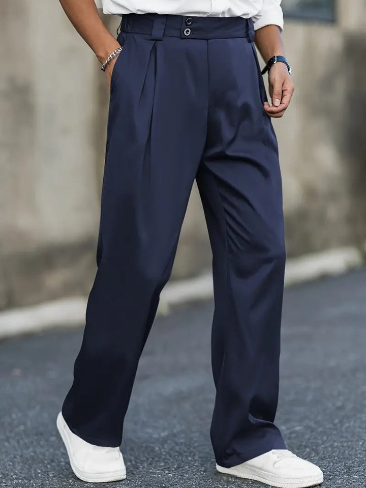 Sergio | Pantalón de Pinzas Holgado Hombre Doble Botón