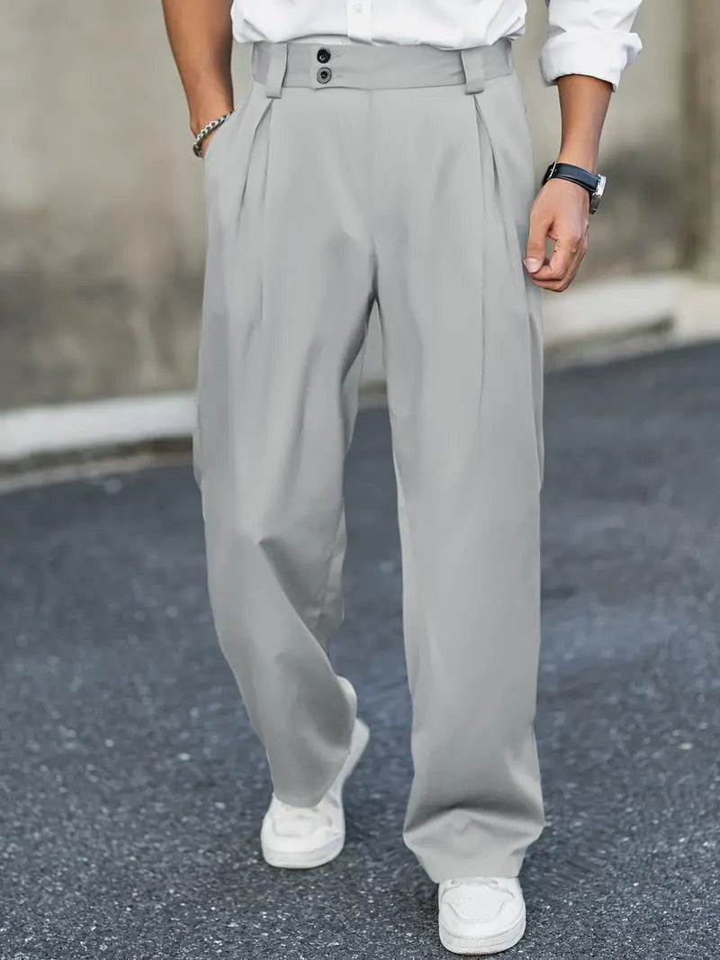 Sergio | Pantalón de Pinzas Holgado Hombre Doble Botón