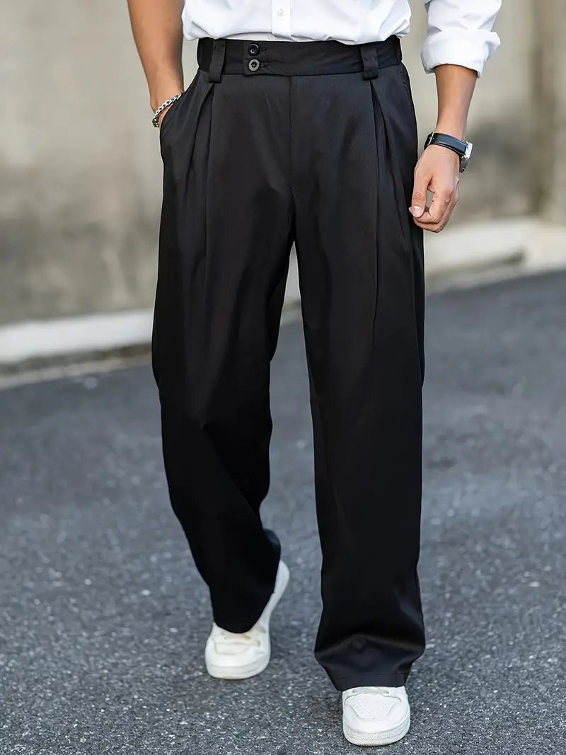 Sergio | Pantalón de Pinzas Holgado Hombre Doble Botón