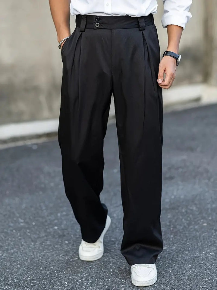 Sergio | Pantalón de Pinzas Holgado Hombre Doble Botón