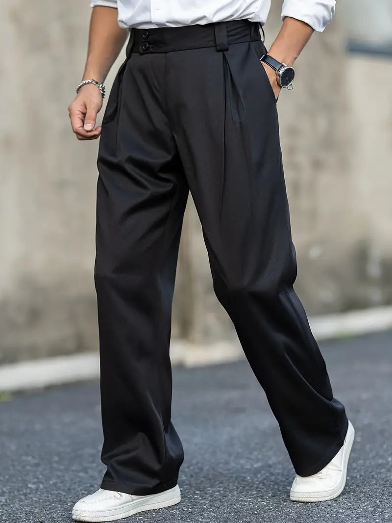 Sergio | Pantalón de Pinzas Holgado Hombre Doble Botón