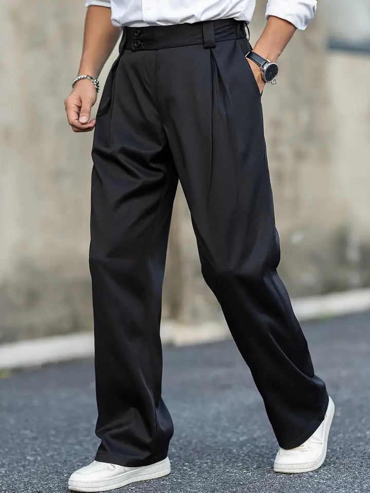 Sergio | Pantalón de Pinzas Holgado Hombre Doble Botón