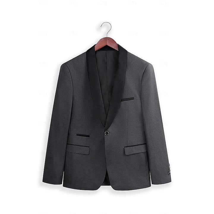 Sergio | Traje de Novio Hombre Dos Piezas Solapa Satinada