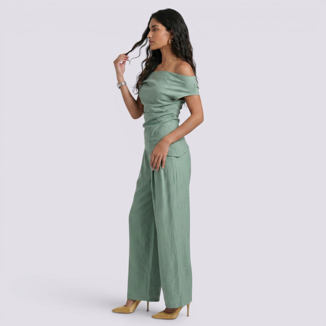 Conjunto Mujer Verano Pantalón Ancho