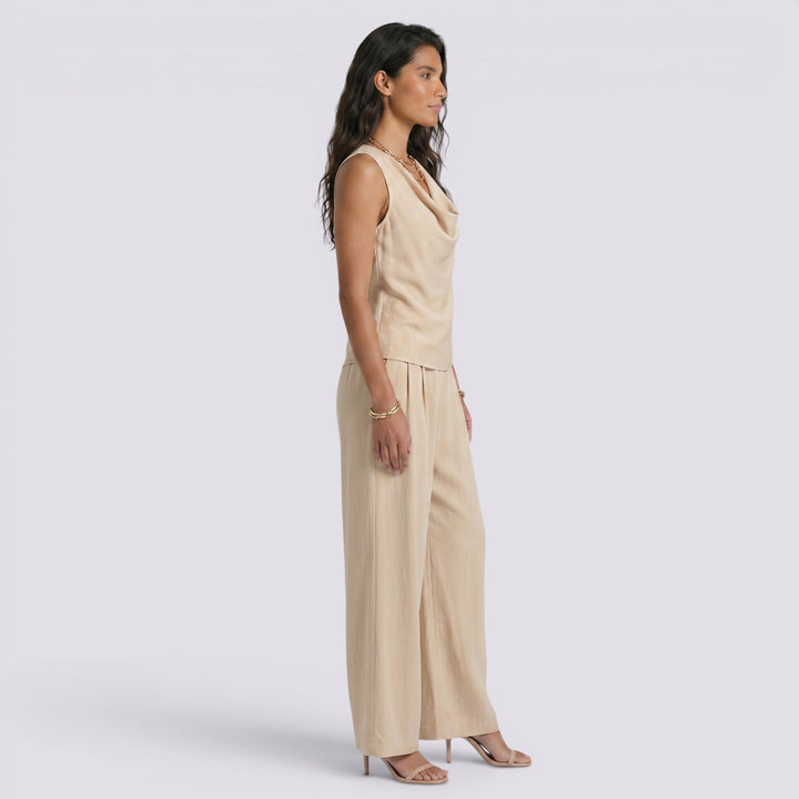 Conjunto Mujer Top Pantalón Ancho Verano Elegante