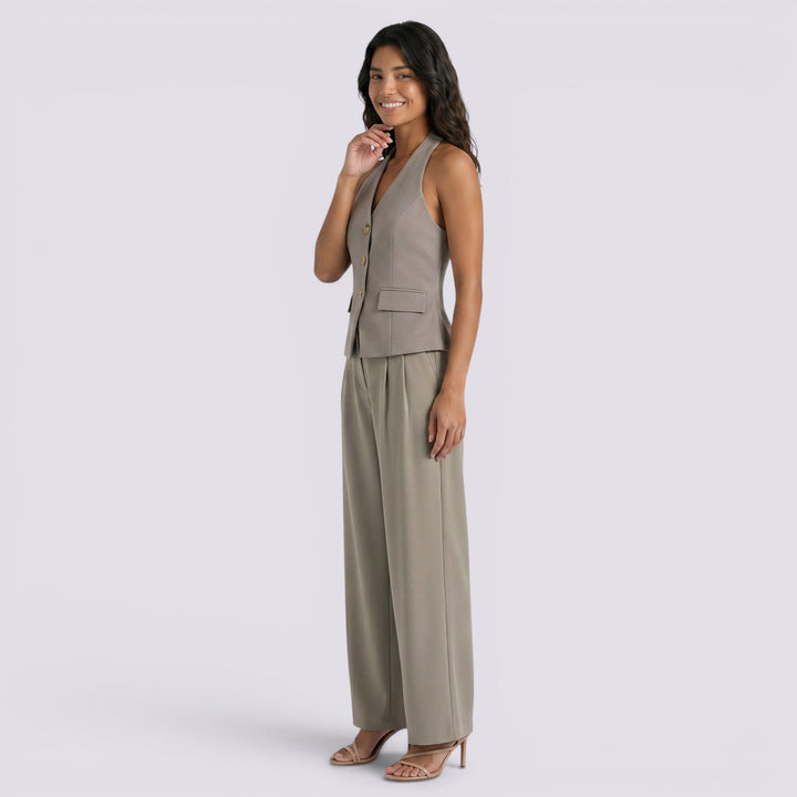 Conjunto Chaleco Pantalón Mujer Elegante
