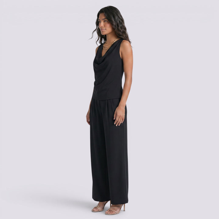 Conjunto Mujer Top Pantalón Ancho Verano Elegante