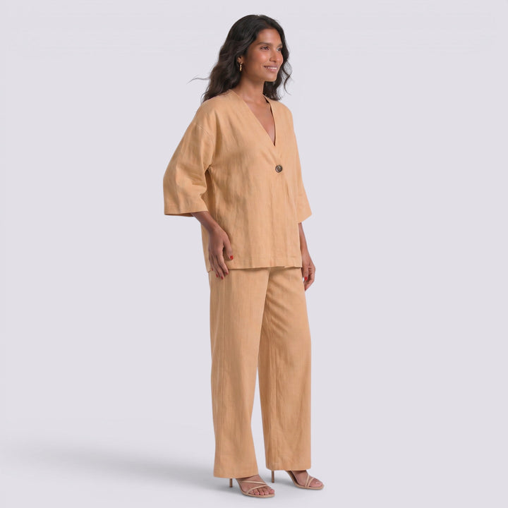 Conjunto Dos Piezas Mujer Pantalón Ancho