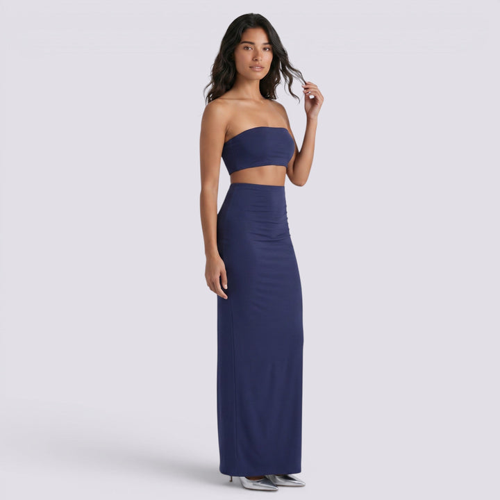 Conjunto Mujer Falda Larga Elegante