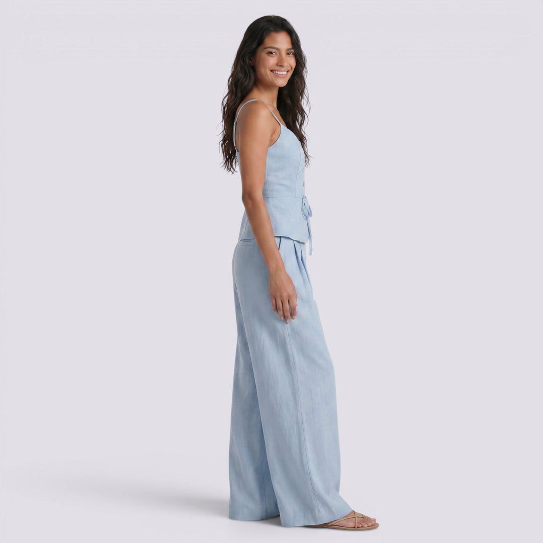 Conjunto Mujer Top Tirantes Cintura Alta