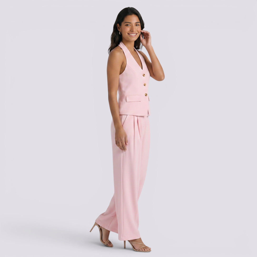 Conjunto Chaleco Pantalón Mujer Elegante