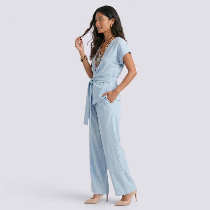 Conjunto Mujer Pantalón Ancho Elegante Verano
