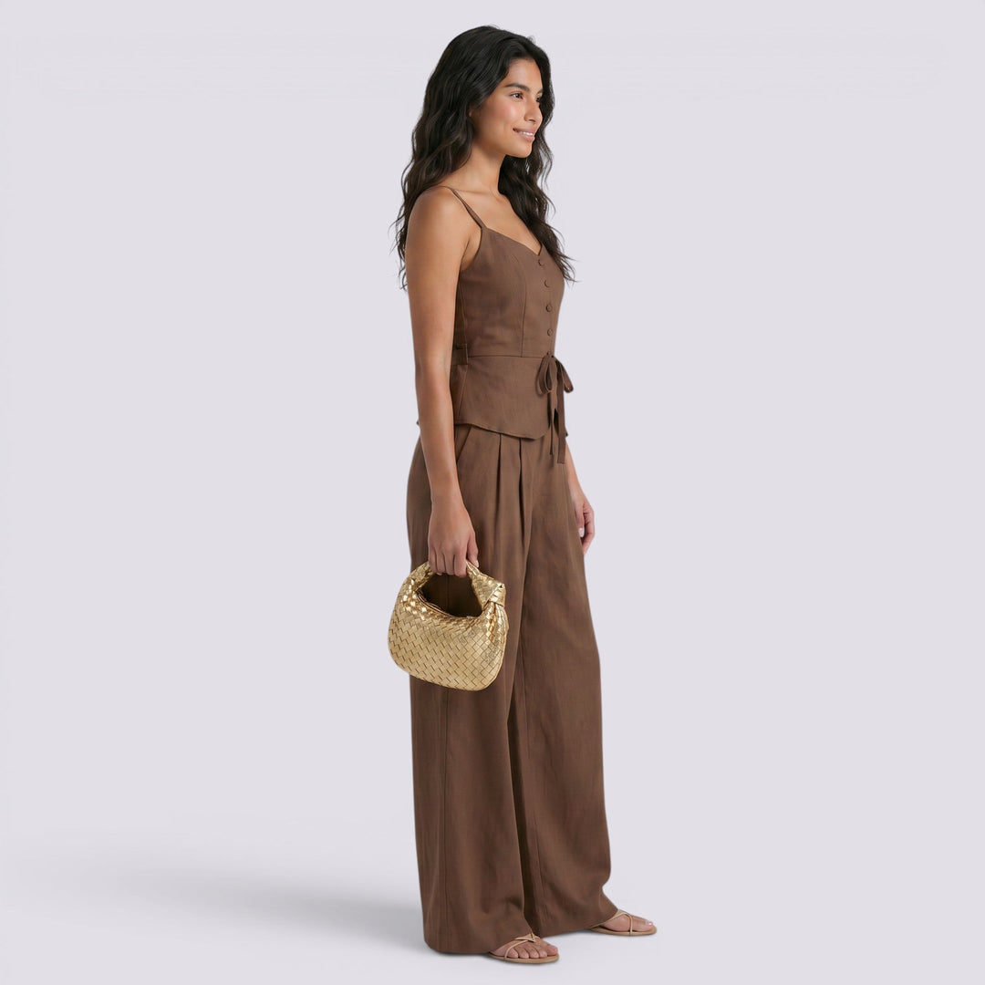 Conjunto Mujer Top Tirantes Cintura Alta