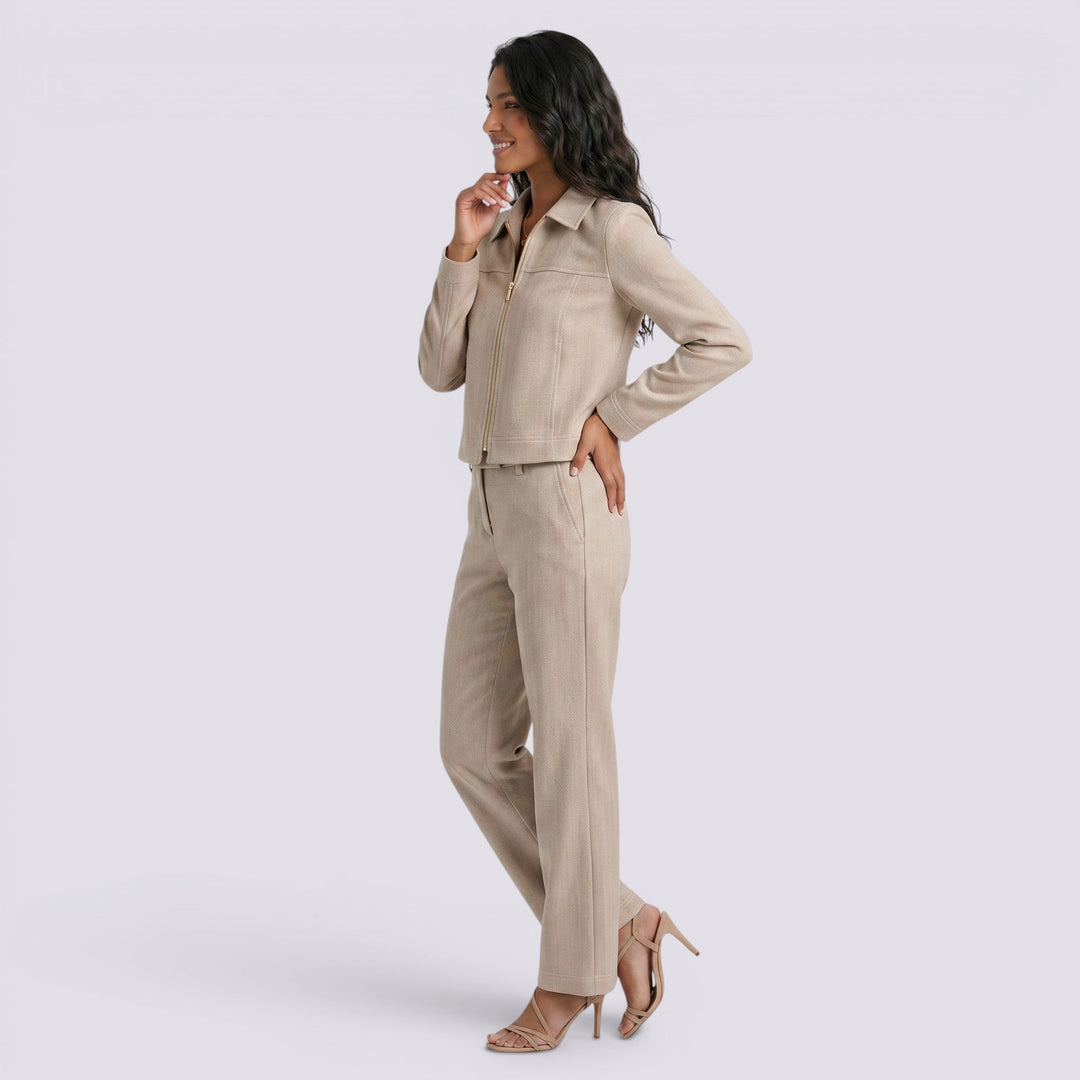 Conjunto dos Piezas Mujer Chaqueta  Pantalón Mujer Pata de Gallo