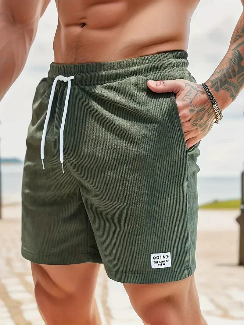 Unai | Pantalón Corto de Pana Hombre Cintura Elástica
