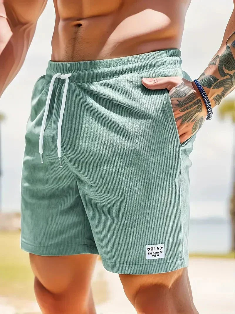 Unai | Pantalón Corto de Pana Hombre Cintura Elástica