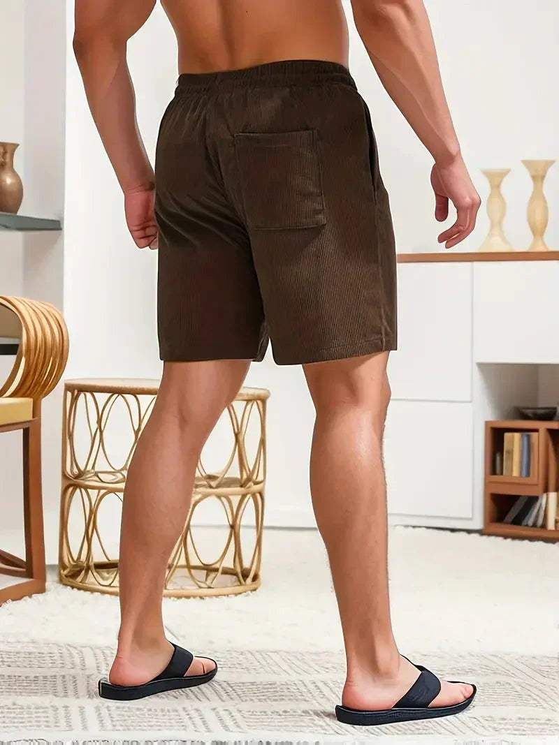 Unai | Pantalón Corto de Pana Hombre Cintura Elástica